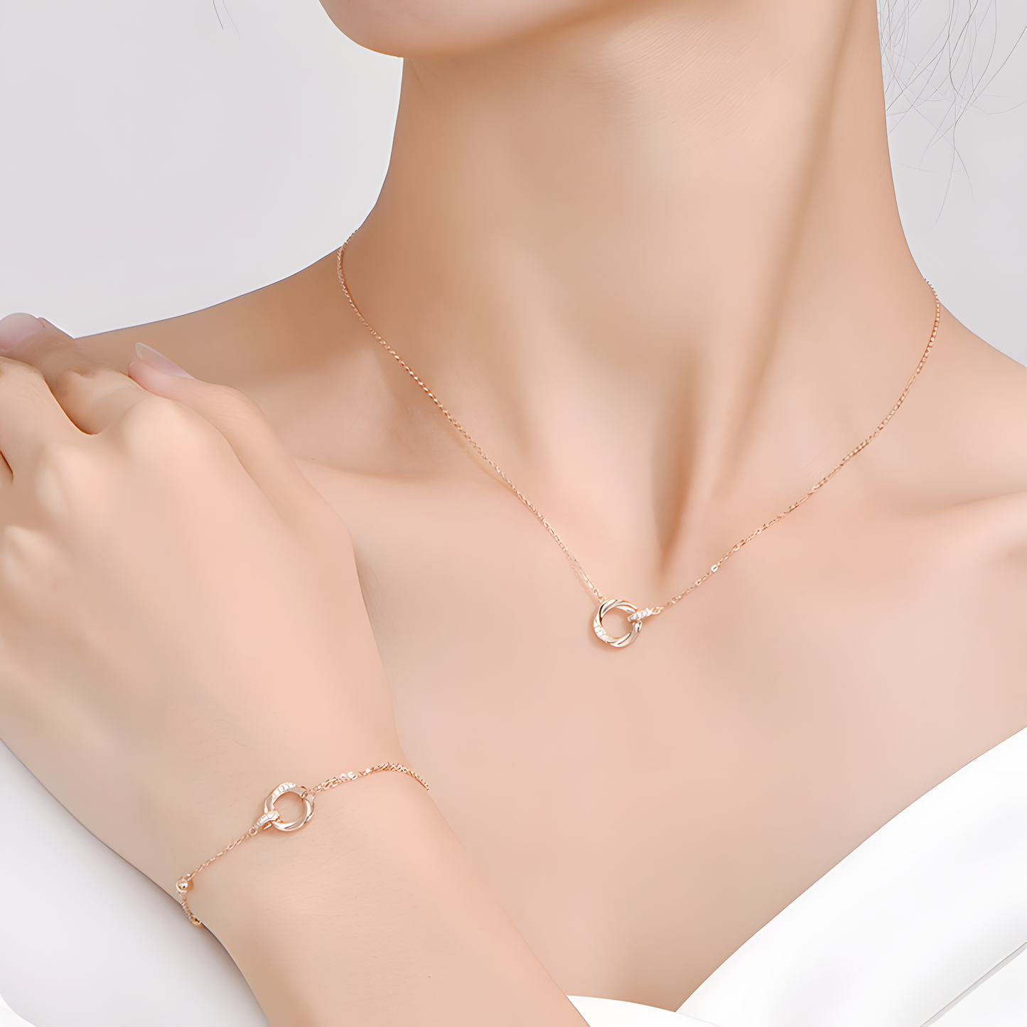 Infinity Loop Gold Necklace