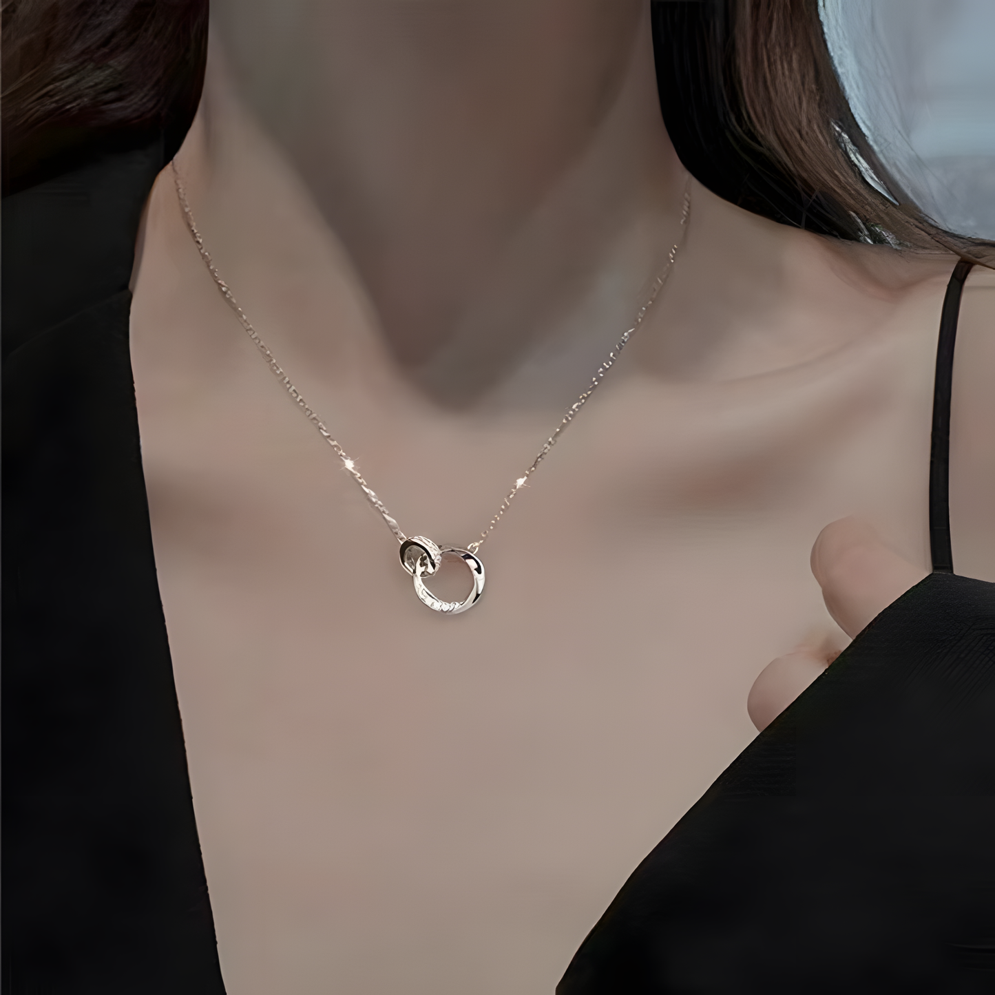 Silver Serenity Infinity Jewelry Set