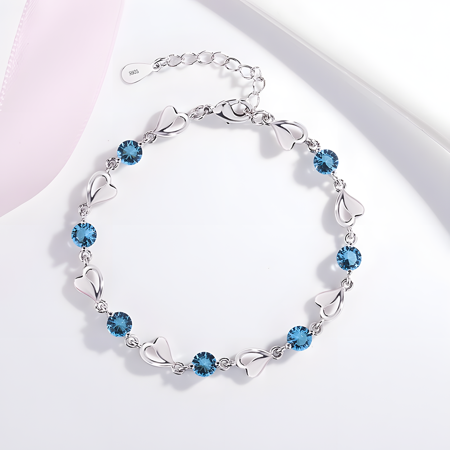 Blue Heart Bracelet