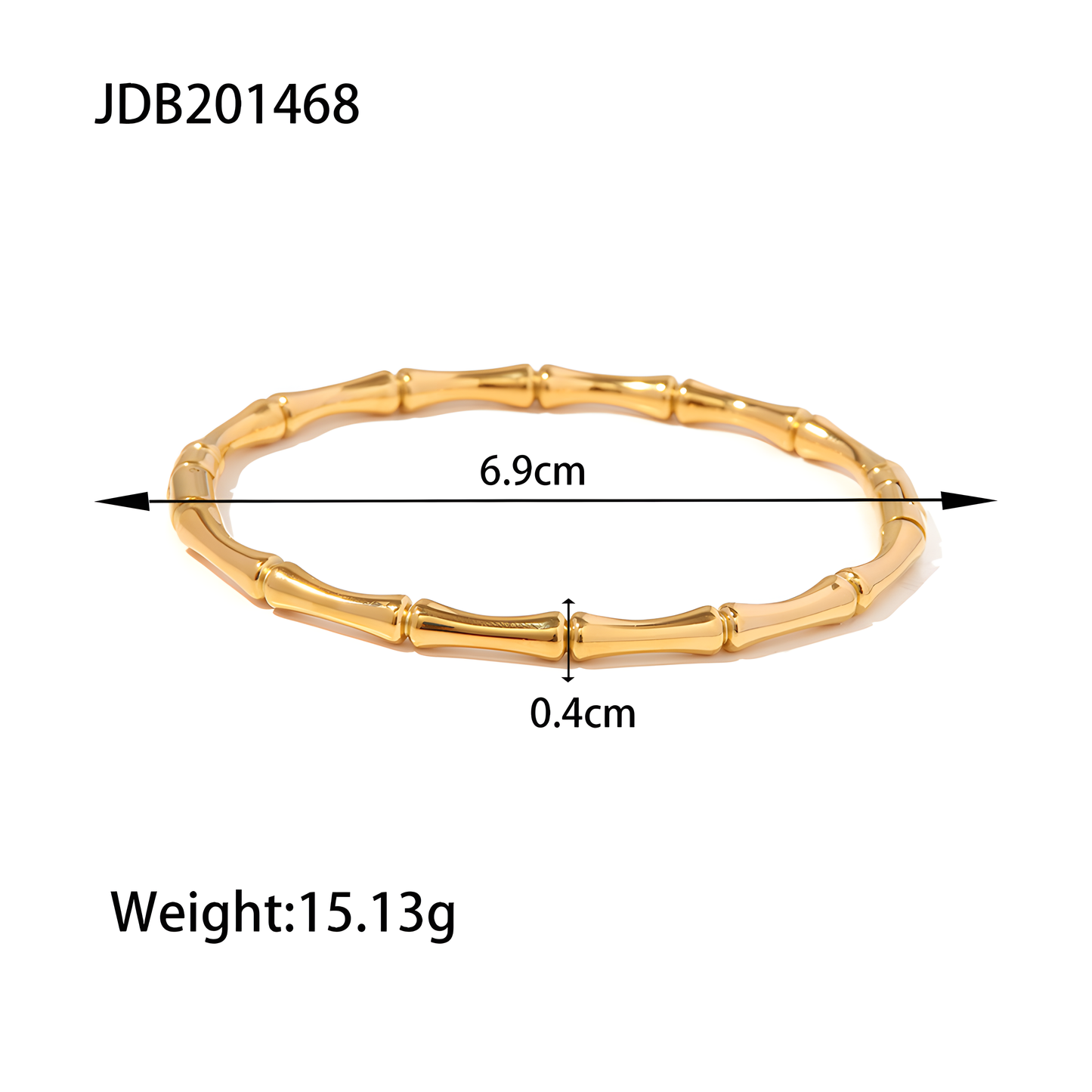 Elegant Bamboo Style Bracelet