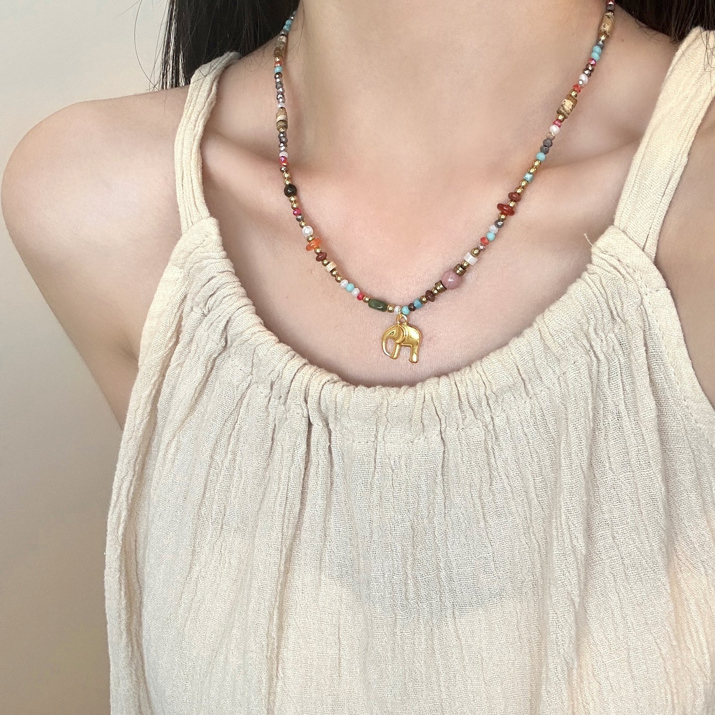 Chic Boho Elephant Necklace