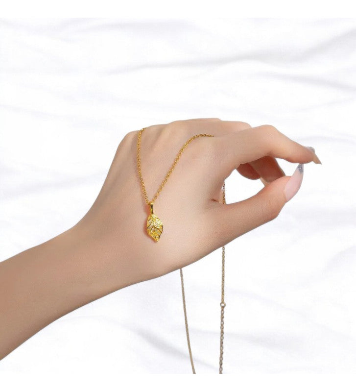 Nature-Inspired Leaf Necklace