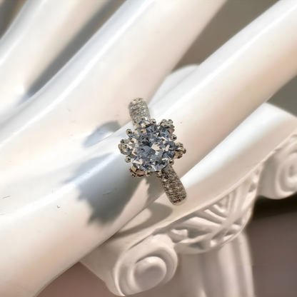 Crowned Solitaire Ring