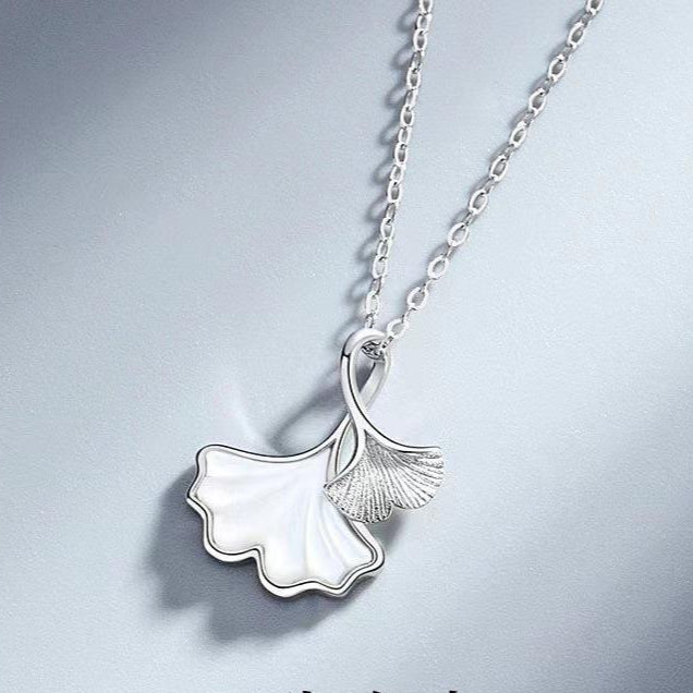 Ginkgo Leaf Charm Necklace