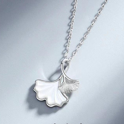 Ginkgo Leaf Charm Necklace