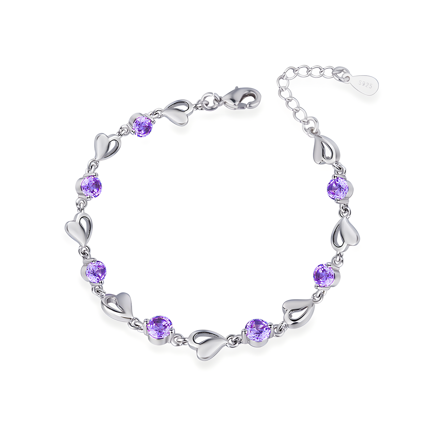 Purple Heart Bracelet