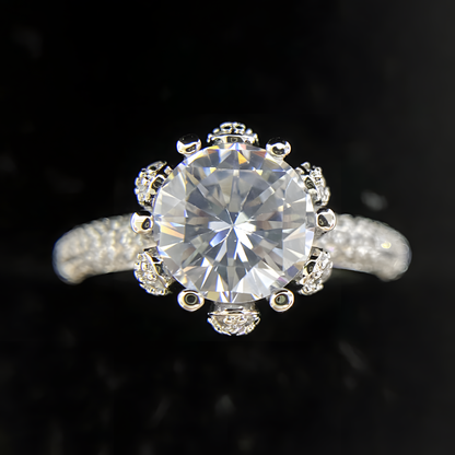 Crowned Solitaire Ring