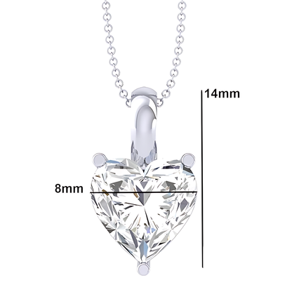 Eternal Heart Mossanite Necklace