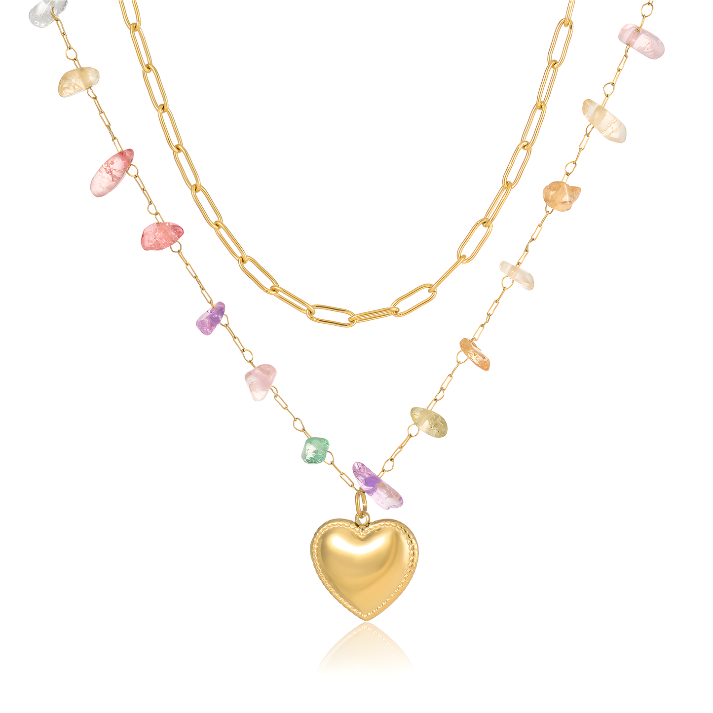Golden Heart Dual Layered