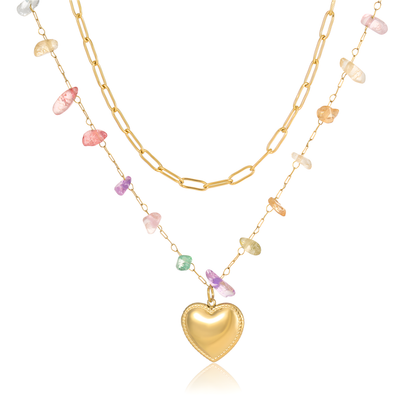 Golden Heart Dual Layered