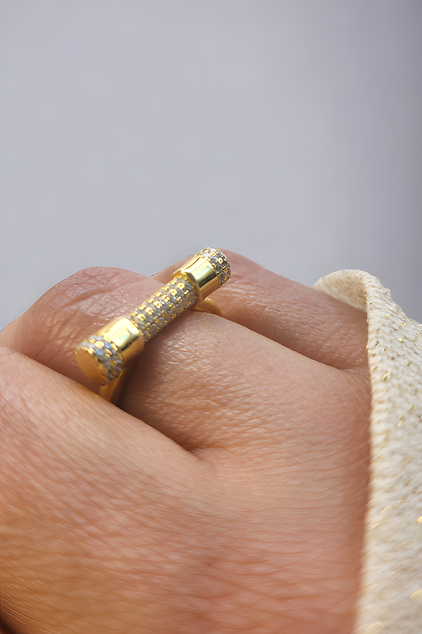 Gold Bar Rings