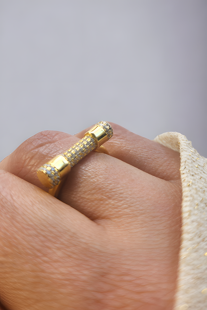 Gold Bar Rings
