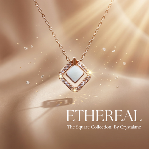 Contemporary white Stone Pendant