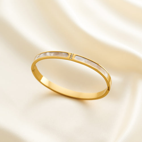 Mother of Pearl Gold Bracelet