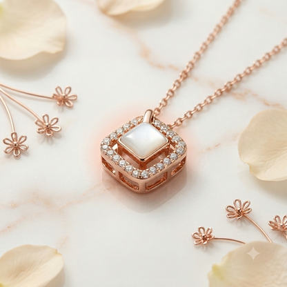 Contemporary white Stone Pendant