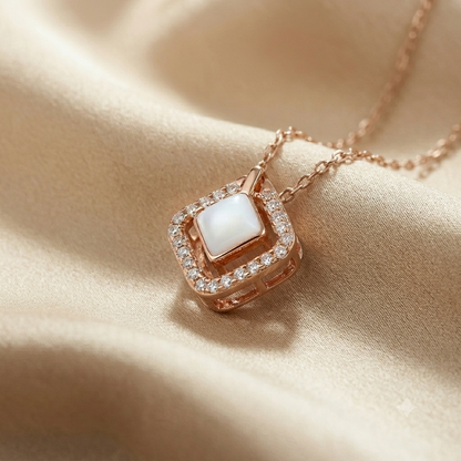 Contemporary white Stone Pendant