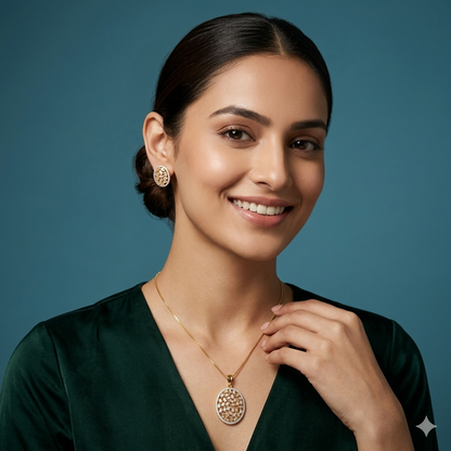 Aurelia Mosaic Pendant & Earrings