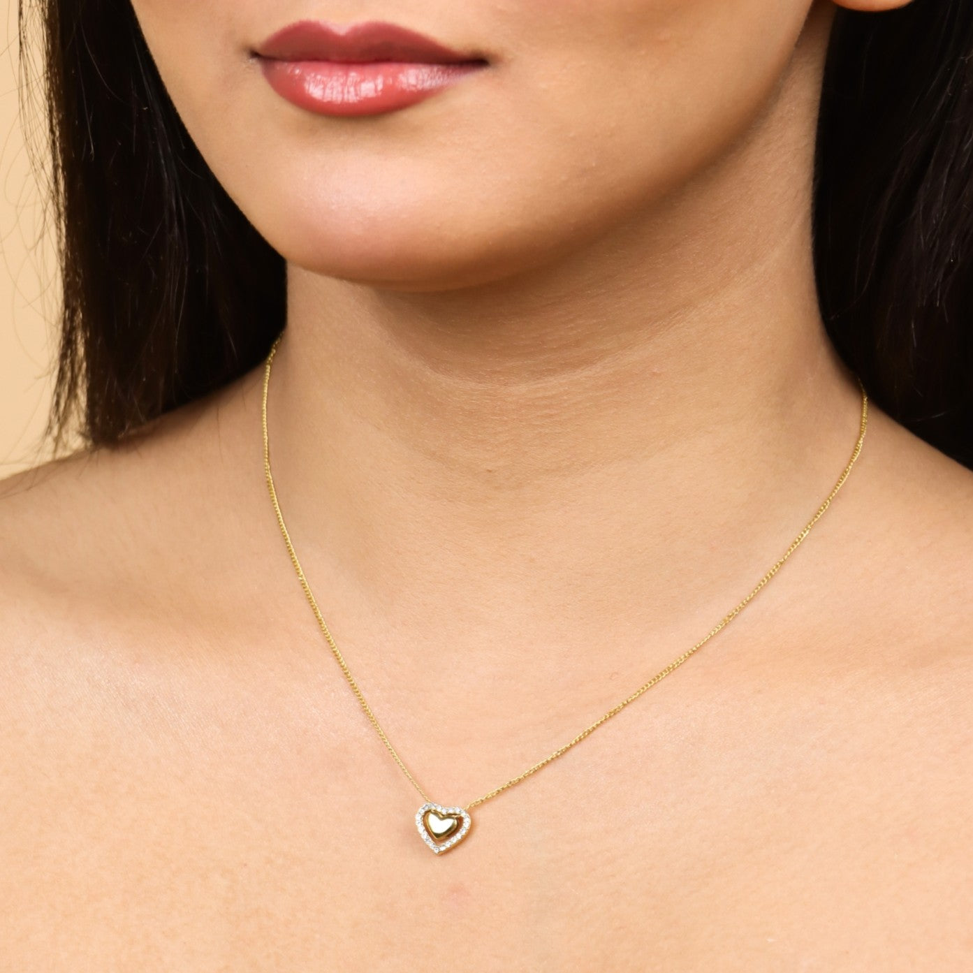 Sparkling Love Heart Necklace