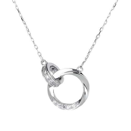 Infinity Loop Silver Necklace