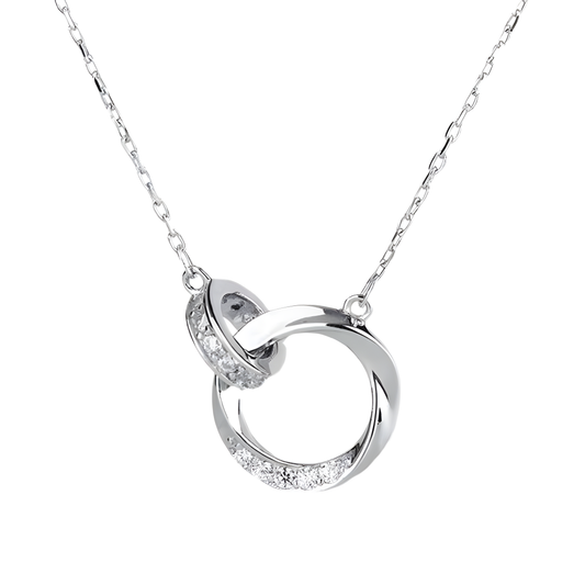 Infinity Loop Silver Necklace