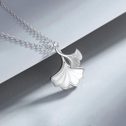 Ginkgo Leaf Charm Necklace