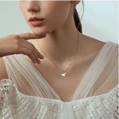 Ginkgo Leaf Charm Necklace