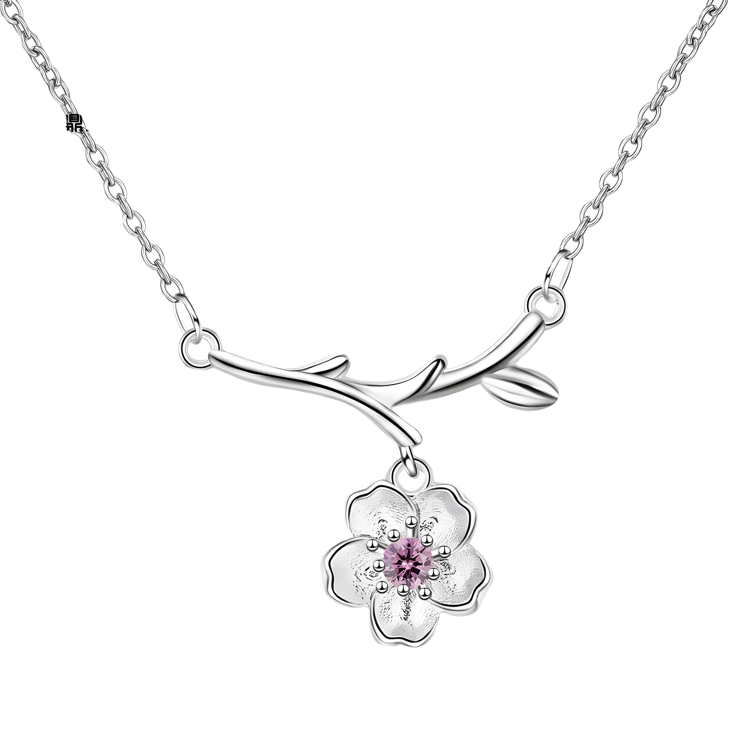 Pink Sakura Floral Necklace