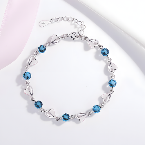 Blue Heart Bracelet
