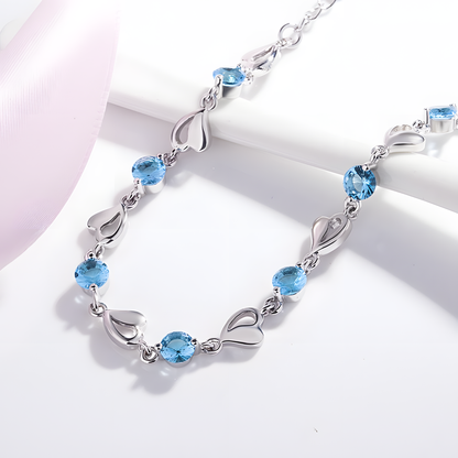 Blue Heart Bracelet