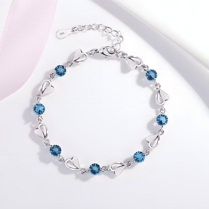 Blue Heart Bracelet