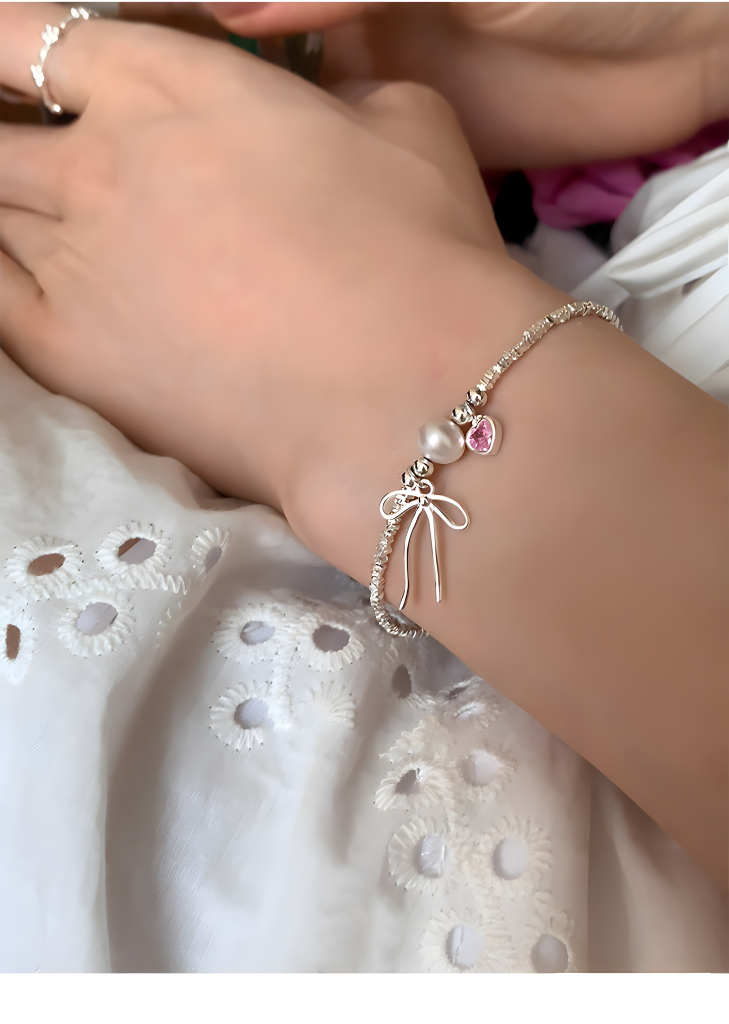 Bow Charm Bracelet