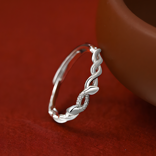 Interwined Silver Ring