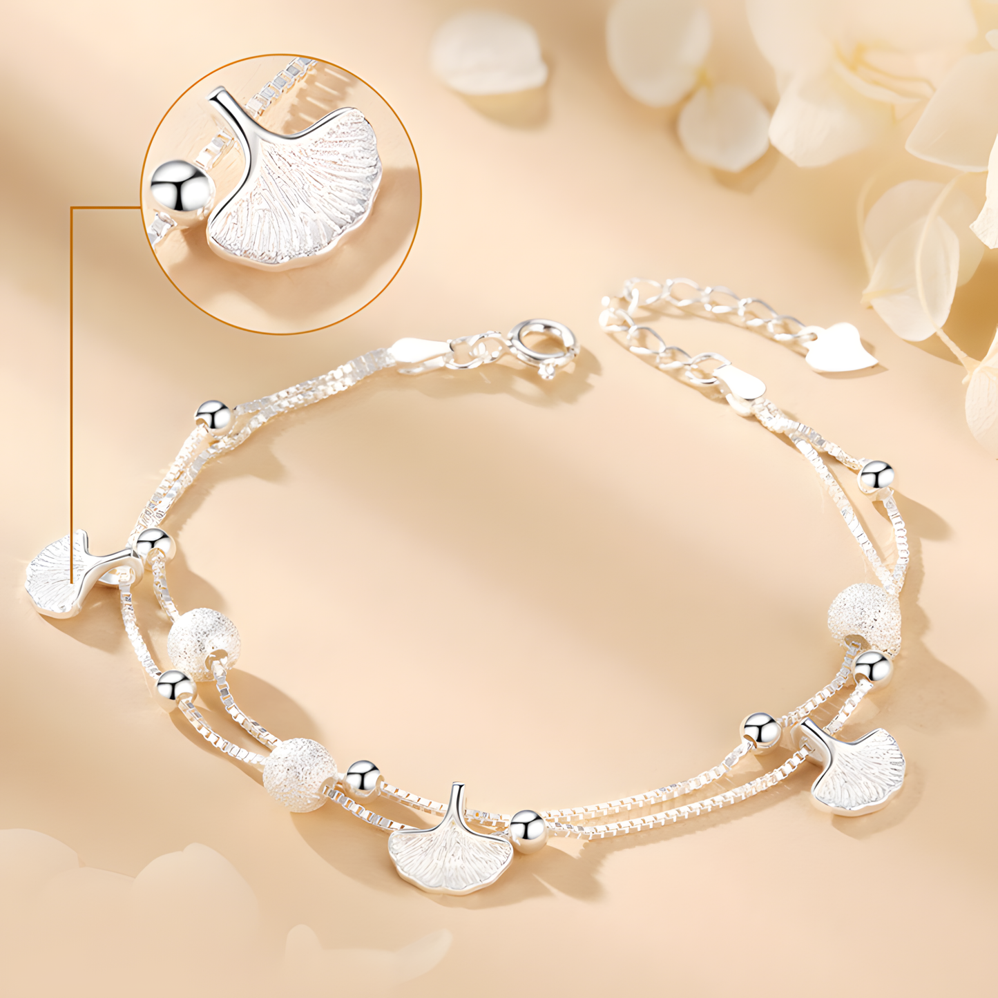 Ginkgo Leaf Bracelet