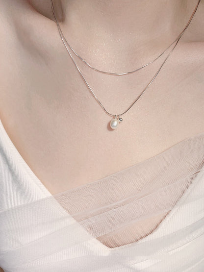 Layered Pearl Necklace
