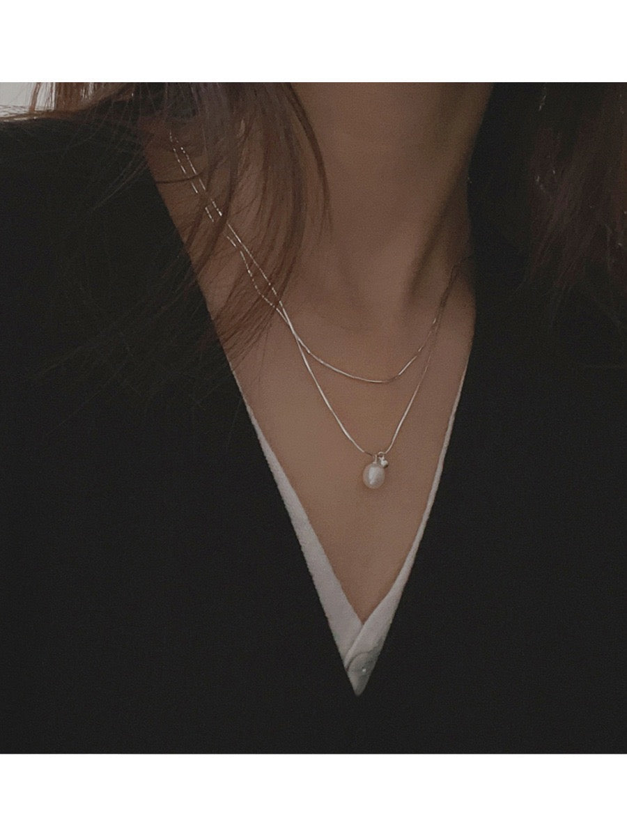 Layered Pearl Necklace