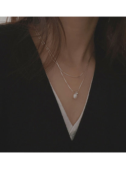 Layered Pearl Necklace