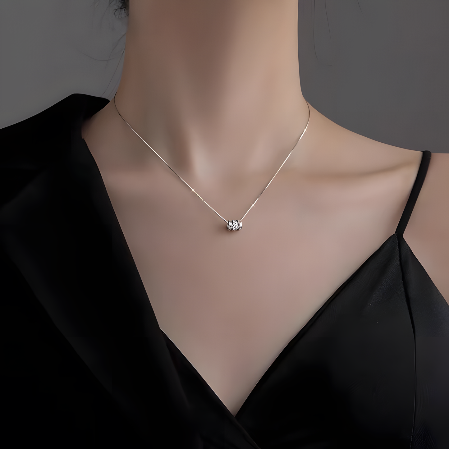 Roman Numeral Ring Necklace