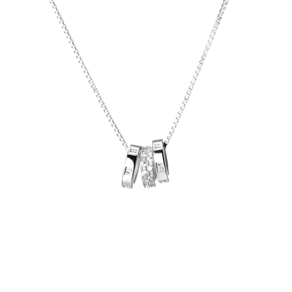 Roman Numeral Ring Necklace