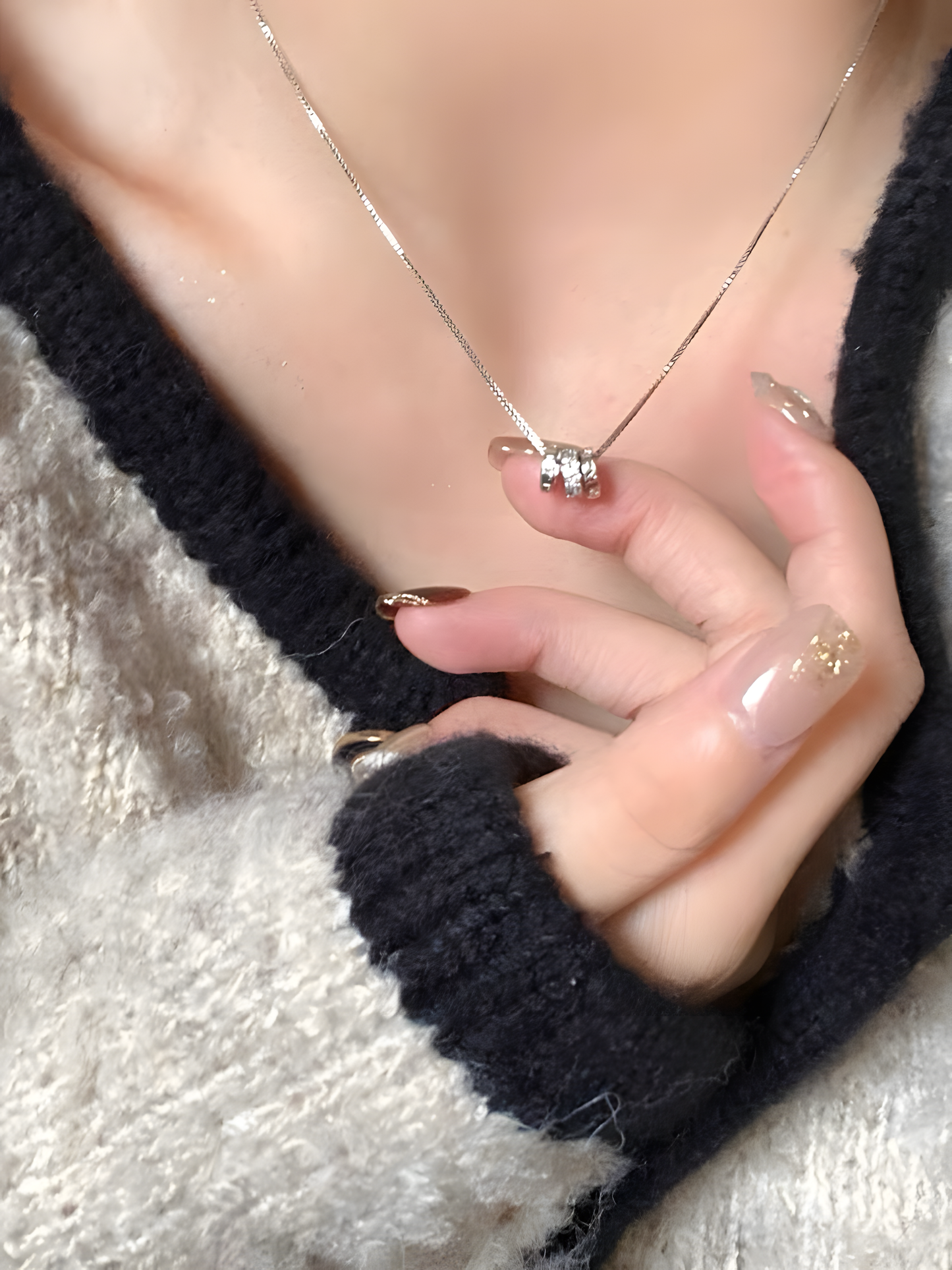 Roman Numeral Ring Necklace