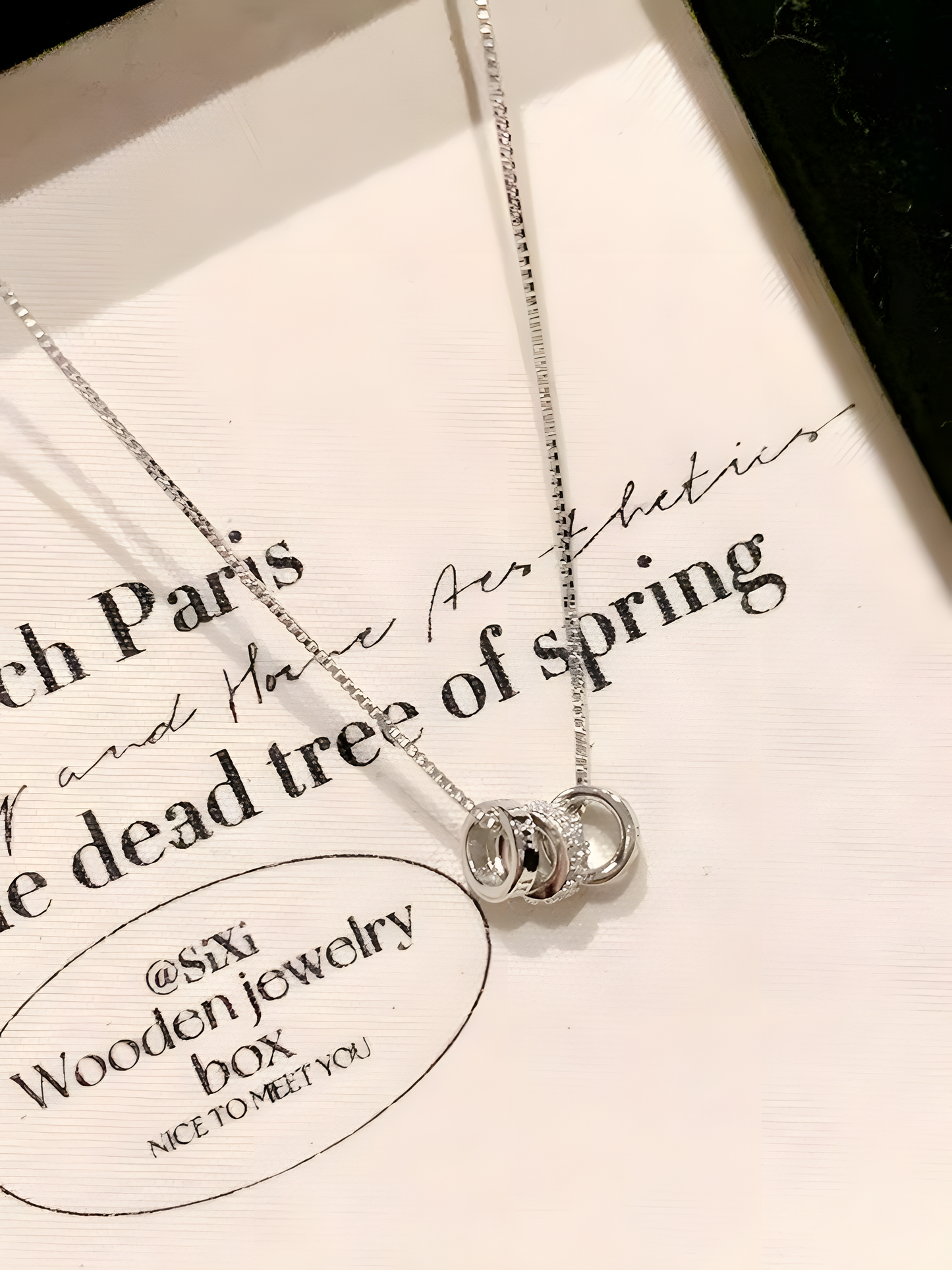 Roman Numeral Ring Necklace