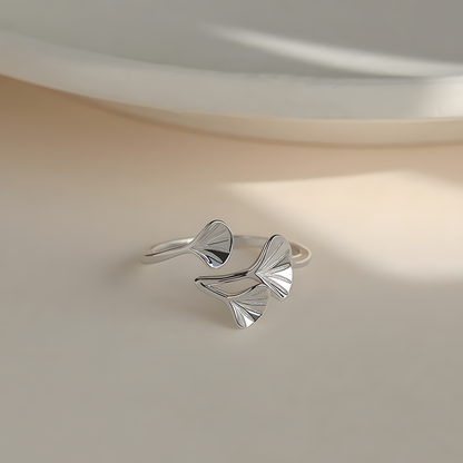 Gingko Leaf Rings