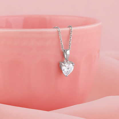 Eternal Heart Mossanite Necklace