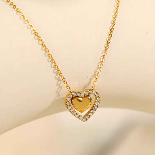 Sparkling Love Heart Necklace