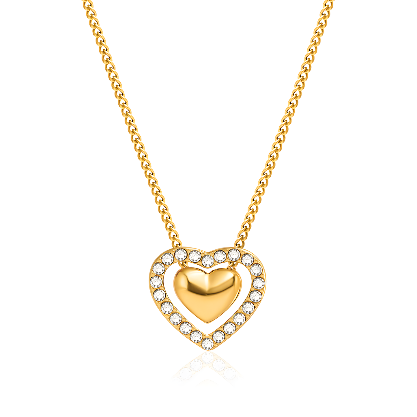 Sparkling Love Heart Necklace