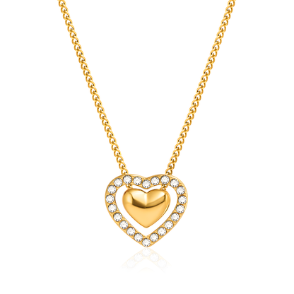 Sparkling Love Heart Necklace