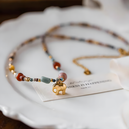 Chic Boho Elephant Necklace