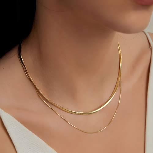 Dual Layered Gold Necklace