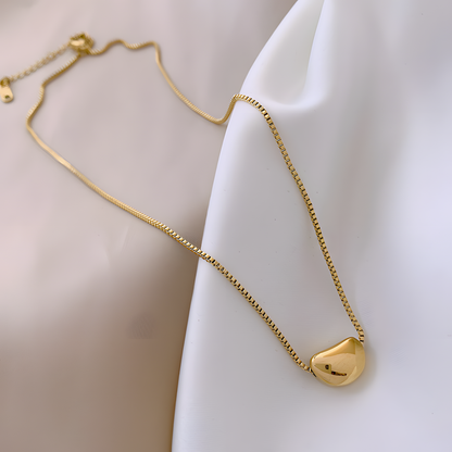 Timeless Gold Bean Necklace