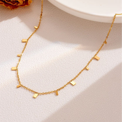 Minimal Gold Bar Chain