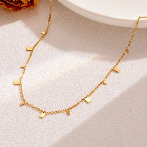 Minimal Gold Bar Chain